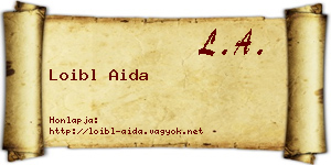 Loibl Aida névjegykártya